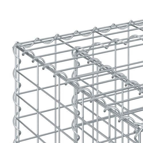 Габиона повдигнато легло Сребрист