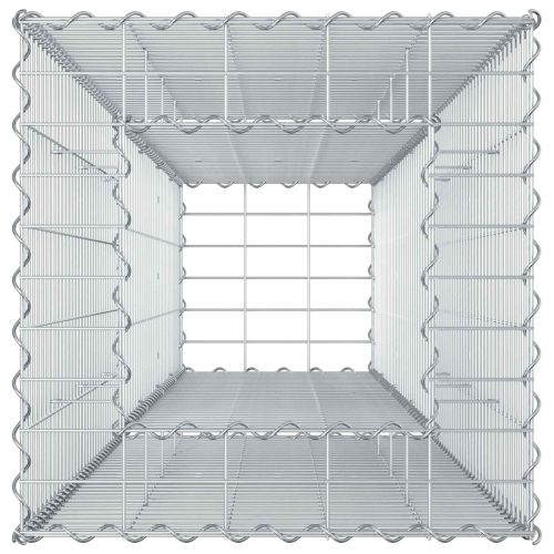 Габиона повдигнато легло Сребрист
