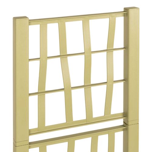 Градинска саксия с решетка Зелено 36 x 36 x 140 см ПП