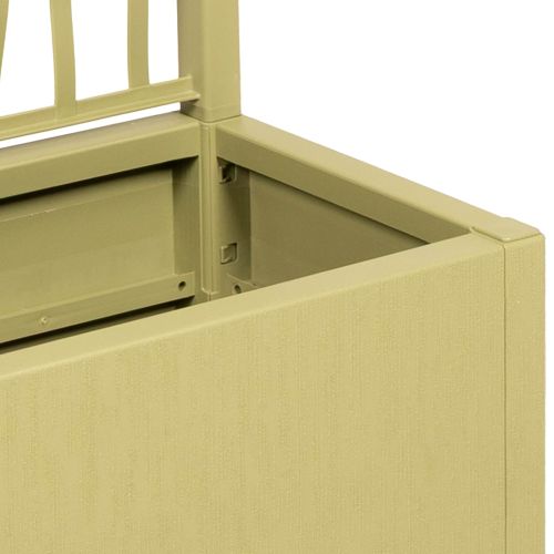Градинска саксия с решетка Зелено 80 x 36 x 140 см ПП