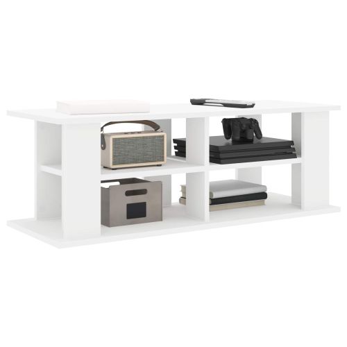 Стойка за телевизор Бяло 96 x 35 x 33,5 см