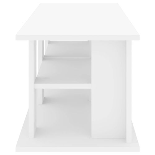 Стойка за телевизор Бяло 96 x 35 x 33,5 см