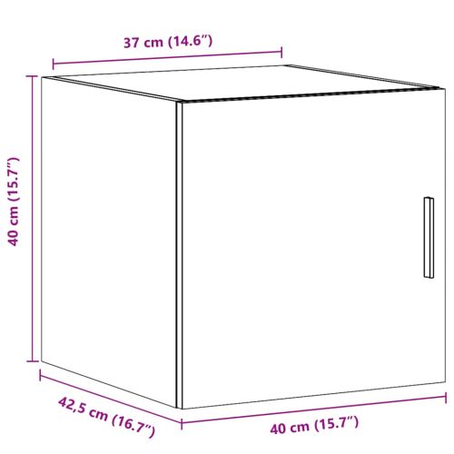 Стенен шкаф, дъб сонома, 40x42,5x40 см, инженерно дърво