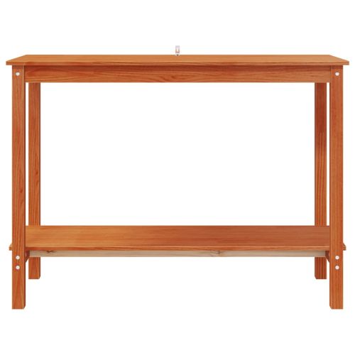 Конзолна маса Восъчен Кафяв 110 x 40 x 80 см Масивна боровина