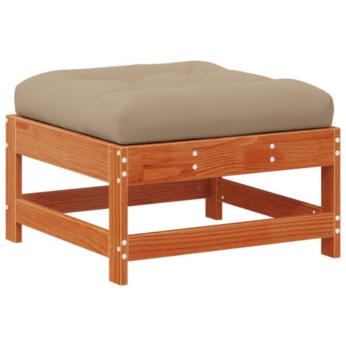 Секционен диван с възглавница Восъчнокафяво 190 x 62 x 70,5 см
