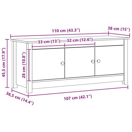 Шкаф за обувки Восъчен Кафяв 110 x 38 x 45,5 см