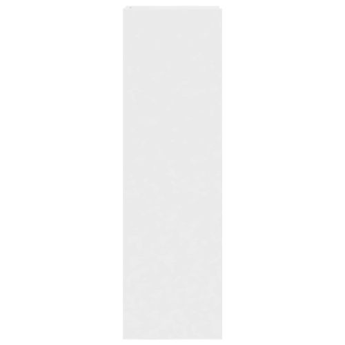Стойка за растения с рафт Бял 30 x 30 x 100 см