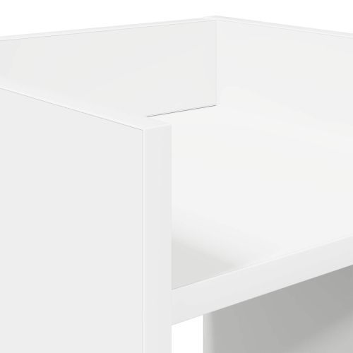 Стойка за растения с рафт 2 pcs Бял 30 x 30 x 100 см