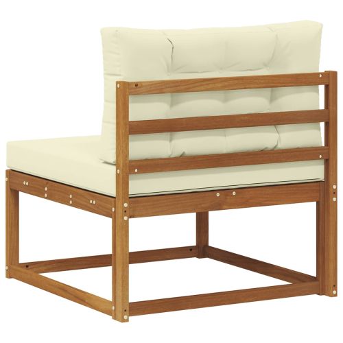 Среден диван за открито Естествен