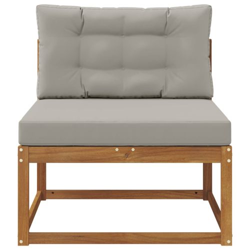 Среден диван за открито Естествен