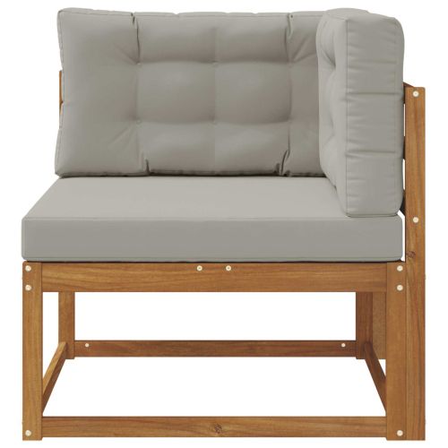 Ъглов диван за открито Естествен