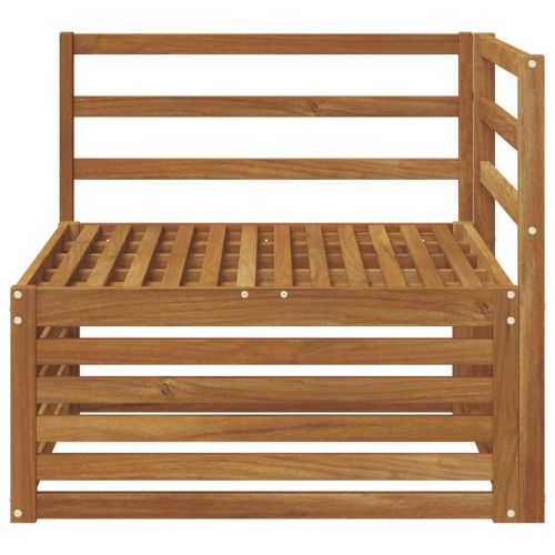 Ъглов диван за открито Солидно акациево дърво Естествен