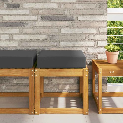 Възглавница за открито седалка Антрацит 40 x 40 x 8 см