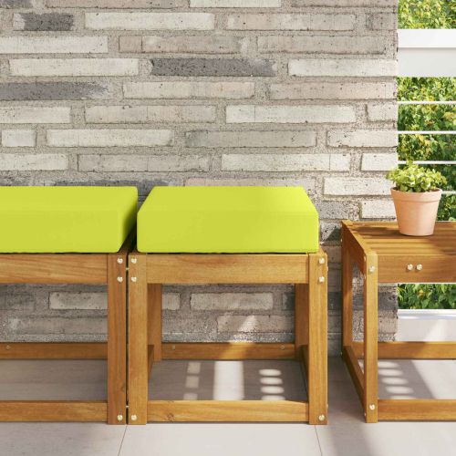 Възглавница за открито седалка Зелен 40 x 40 x 8 см