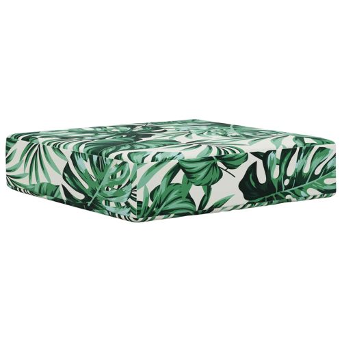 Възглавница за открито седалка Мотив с листа 40 x 40 x 8 см