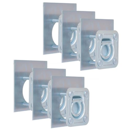 Укрепващи пръстени за товар, 6 бр, поцинкована стомана, 2000 кг