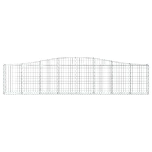 Дъговидна габионна кошница 400x30x80/100 см поцинковано желязо