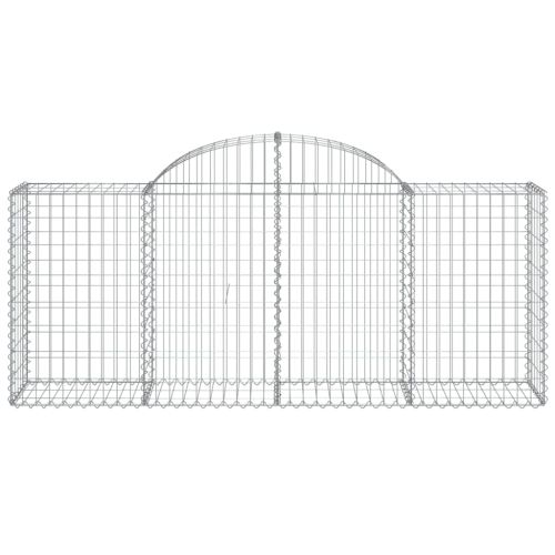 Дъговидна габионна кошница 200x50x80/100 см поцинковано желязо