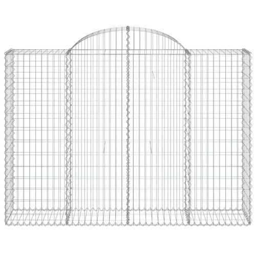 Дъговидна габионна кошница 200x50x140/160 см поцинковано желязо