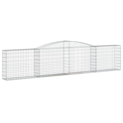 Дъговидна габионна кошница 400x30x80/100 см поцинковано желязо