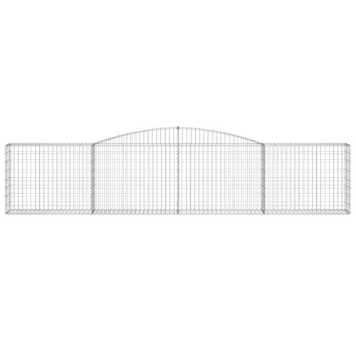 Дъговидна габионна кошница 400x30x80/100 см поцинковано желязо