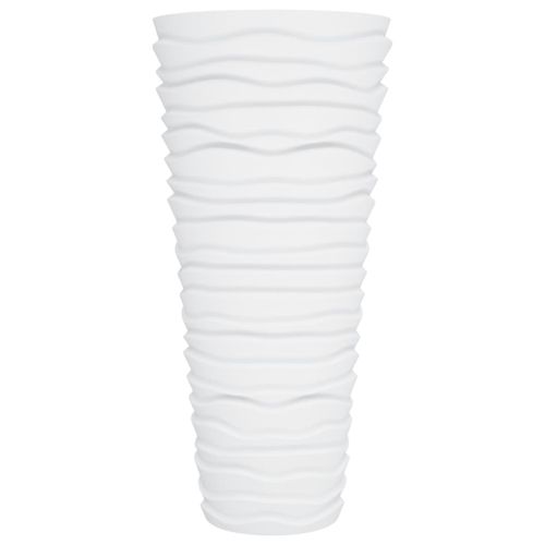 Саксия с подвижна вложка бяла 18/45 л PP релефна визия