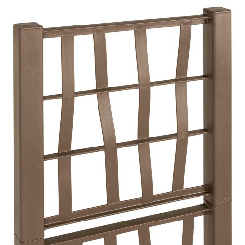 Градинска саксия с решетка Кафяво 36 x 36 x 140 см ПП