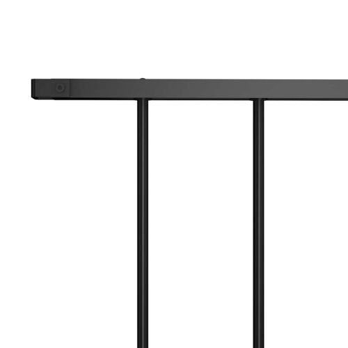 Ограден панел Woerden прахово боядисана стомана 1,7x1 м черен