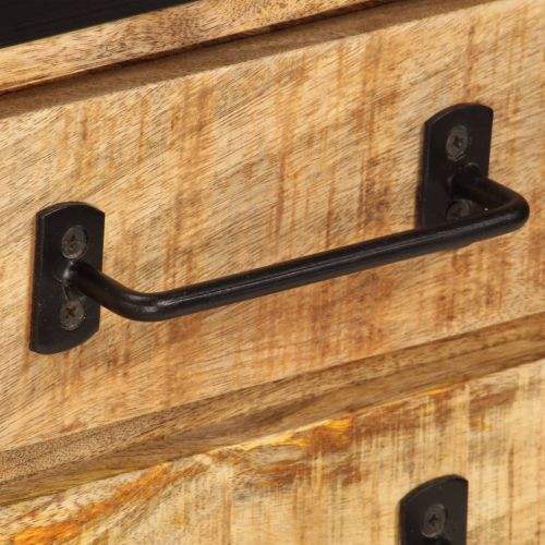 ТВ шкаф с чекмеджета, 120x30x40 см, манго масив