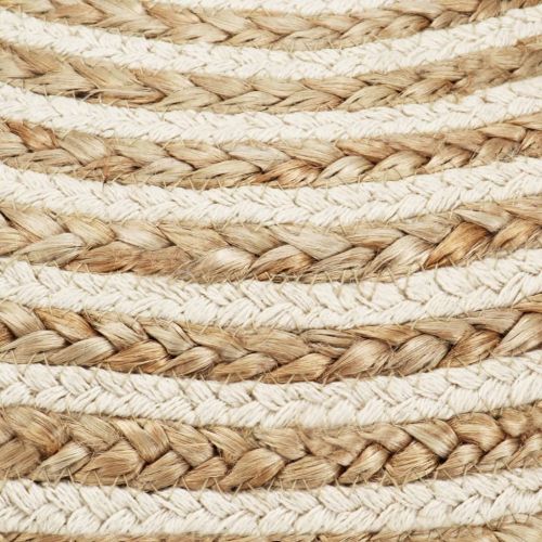 Ръчно изработен пуф, 45x30 см, юта