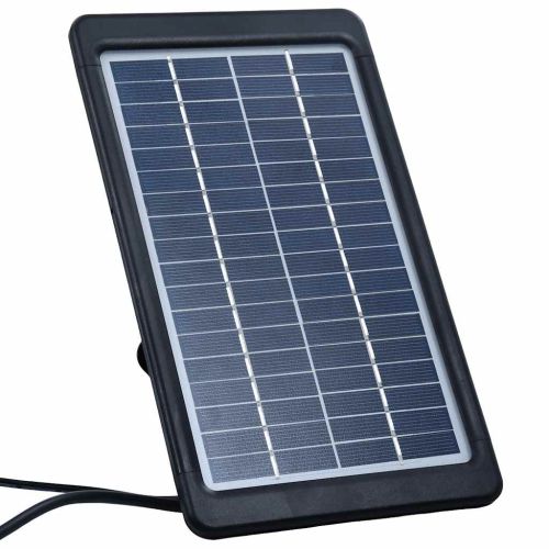 Ръчно прибираща се тента с LED, 300x250 см, синьо и бяло