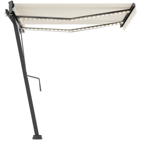 Свободностояща автоматична тента, 350x250 см, кремава