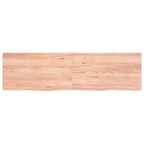 Плот за баня светлокафяв 180x50x(2-6) см обработено дърво масив