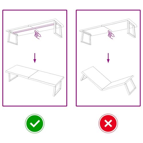 Плот за маса светлокафяв 180x60x(2-4) см обработен масивен дъб