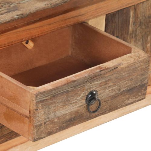 ТВ шкаф, 120x30x40 cм, акация масив и регенерирано дърво масив