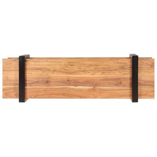 ТВ шкаф, 130x40x40 см, акациево дърво масив