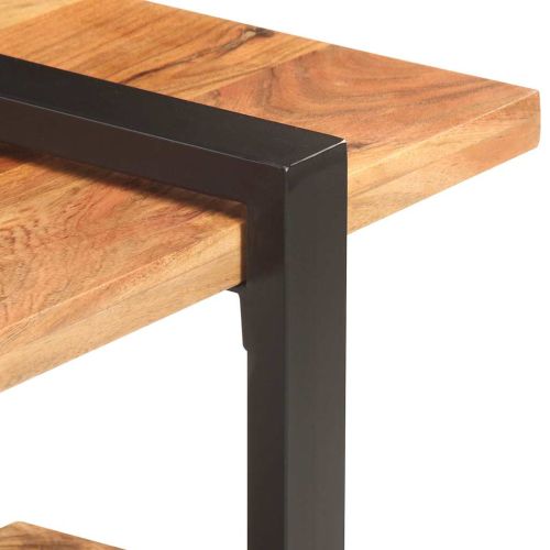 ТВ шкаф, 130x40x40 см, акациево дърво масив