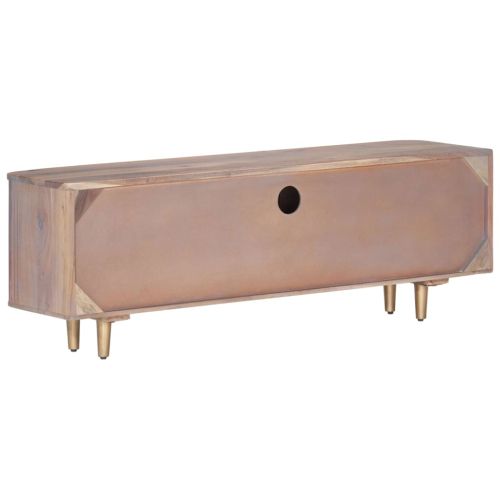 ТВ шкаф, 118x30x40 см, акациево дърво масив