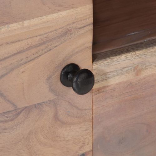 ТВ шкаф, 118x30x40 см, акациево дърво масив