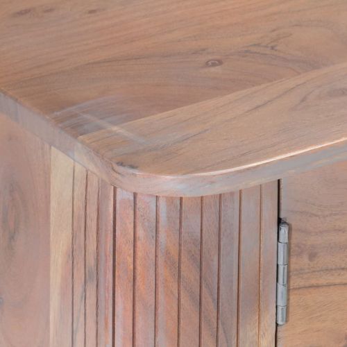 ТВ шкаф, 118x30x40 см, акациево дърво масив