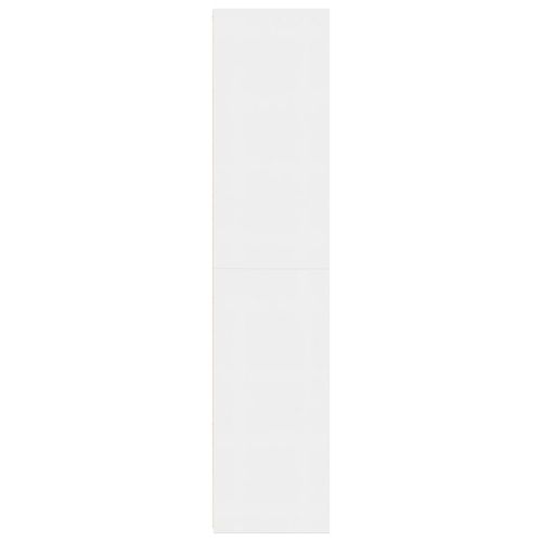 Висок шкаф, бял, 50x41x185 см, инженерно дърво