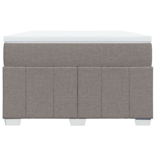 Боксспринг легло с матрак, таупе, 120x200 см, плат