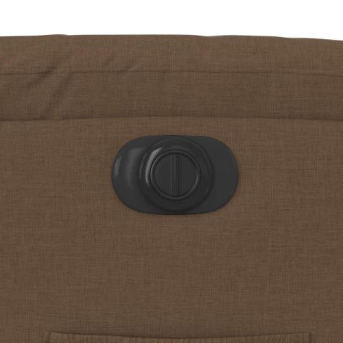 Електрически наклоняем стол, кафяв, текстил