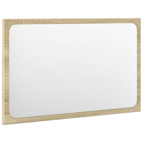 Комплект шкафове за баня от 3 части дъб сонома инженерно дърво