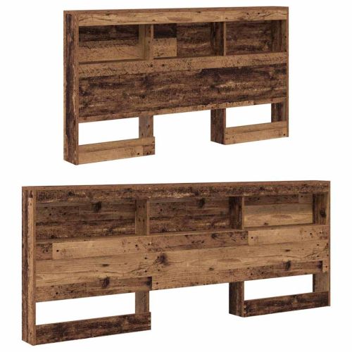 Табла за съхранение с рафт Старо дърво 160 cm Инженерно дърво