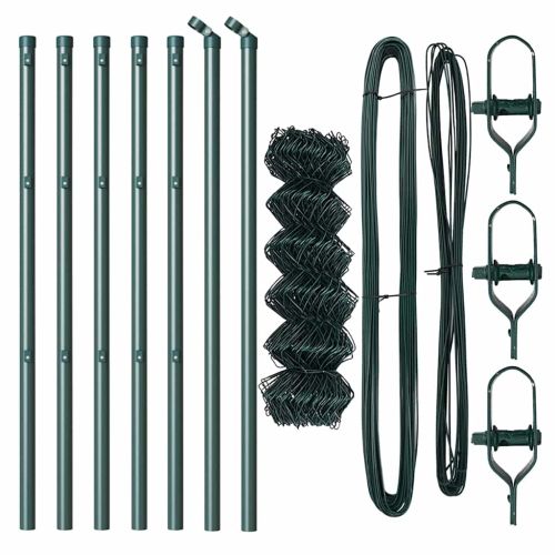 Стълб за ограда. Зелен 10 x 0,6 м (60 x 60 мм мрежа)