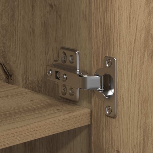 Висок шкаф 2 pcs Дъб 70 x 42,5 x 185 см