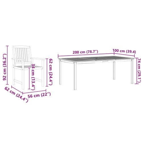 Комплект за хранене в градината 9 pcs Кафяво