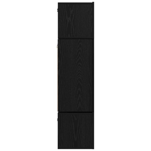 Комплект ТВ шкаф 6 pcs Черния дъб Инженерно дърво
