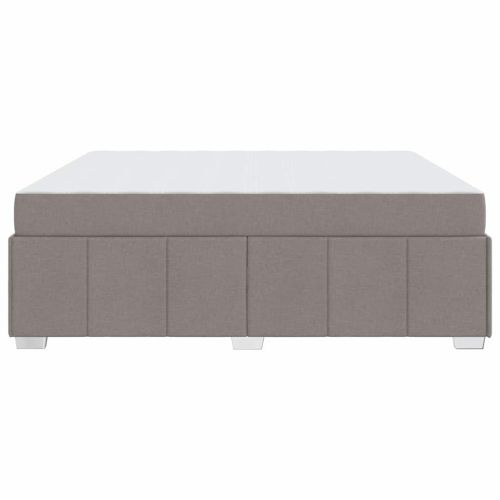 Рамка за легло с матрак Таупе 180 x 200 cm текстил